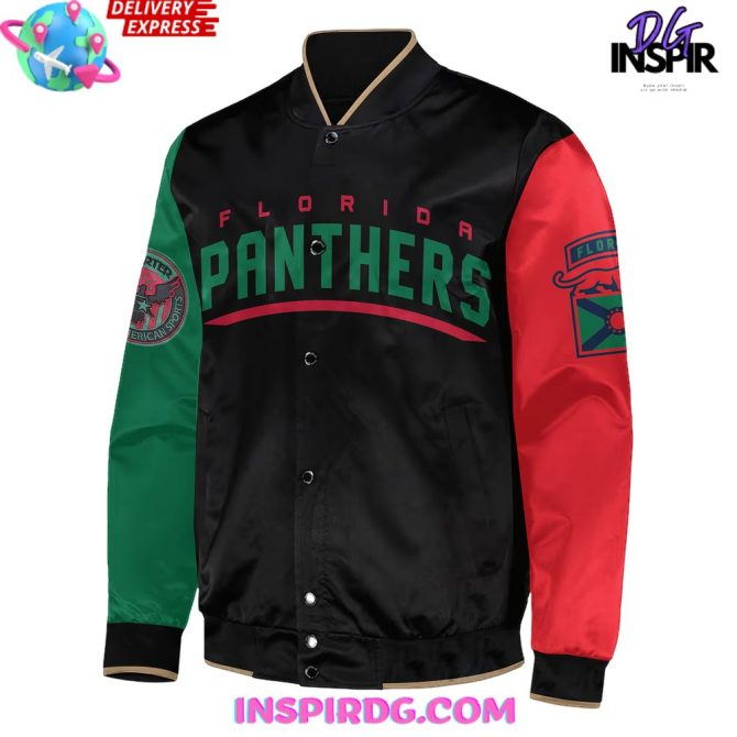Florida Panthers Black Excellence Bomber Jacket - Image 2