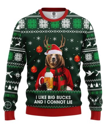 Beer Bear Ugly Christmas Sweater Amazing Gift Idea Thanksgiving Gift