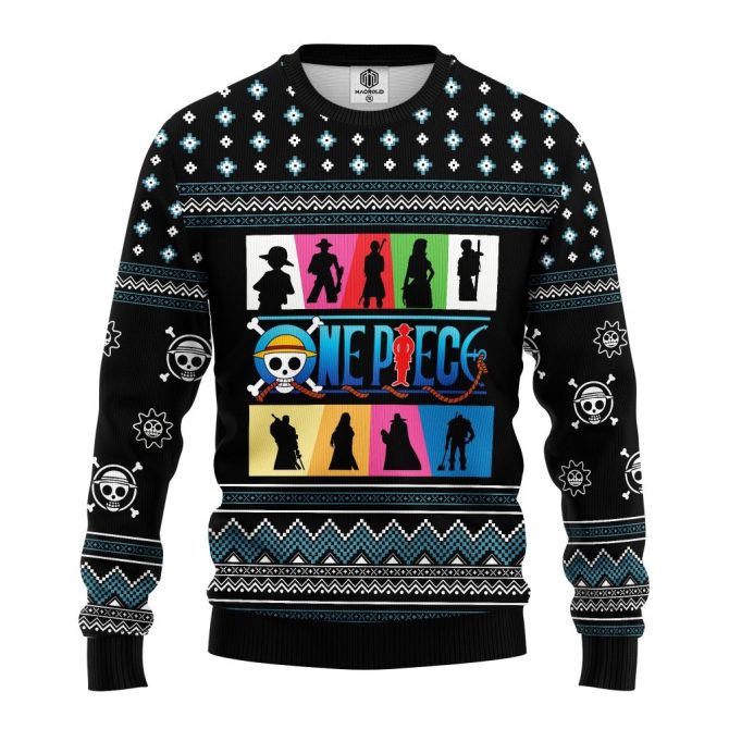 Cozy One Piece Anime Sweater - Colorful Character Design, Perfect For Fans! - Image 3