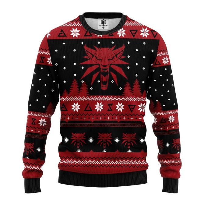 Cozy Red & Black Holiday Sweater - Festive And Stylish Winter Wear