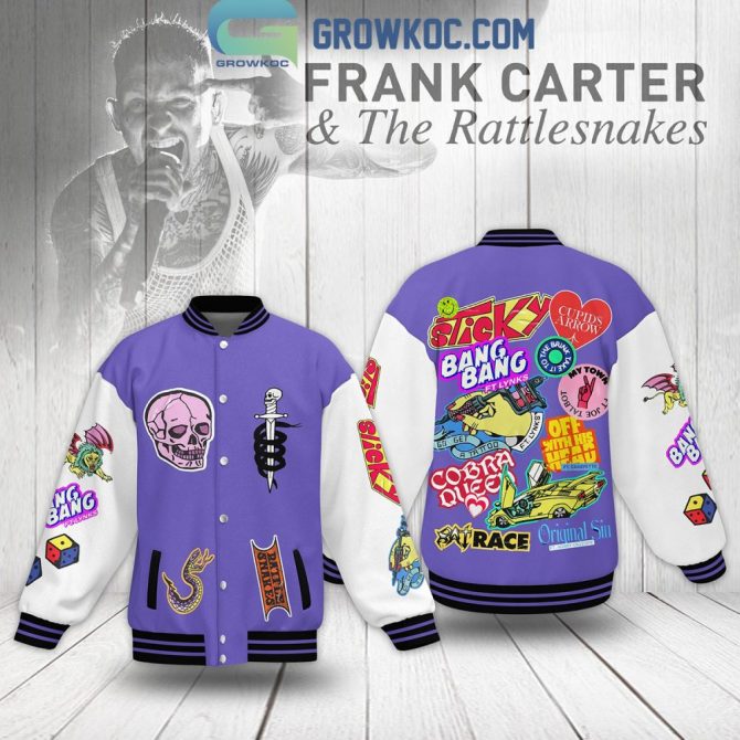Limited Edition Frank Carter & The Rattlesnakes Varsity Jacket – Bold Graphic Design