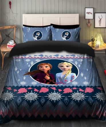 Frozen Elsa Anna Christmas Bedding Set Duvet Cover And 2 Pillowcases