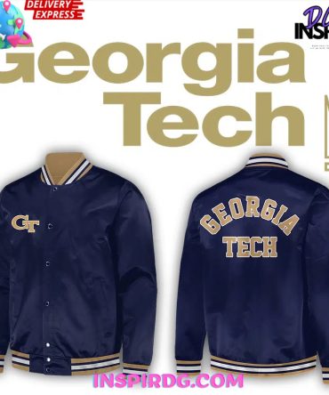 Georgia Tech Football 2024 Blue Baseball Jacket