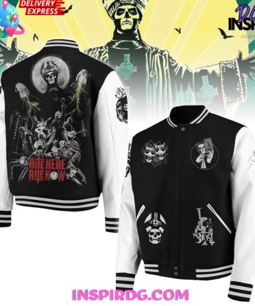 Ghost Rite Here Rite Now Baseball Jacket