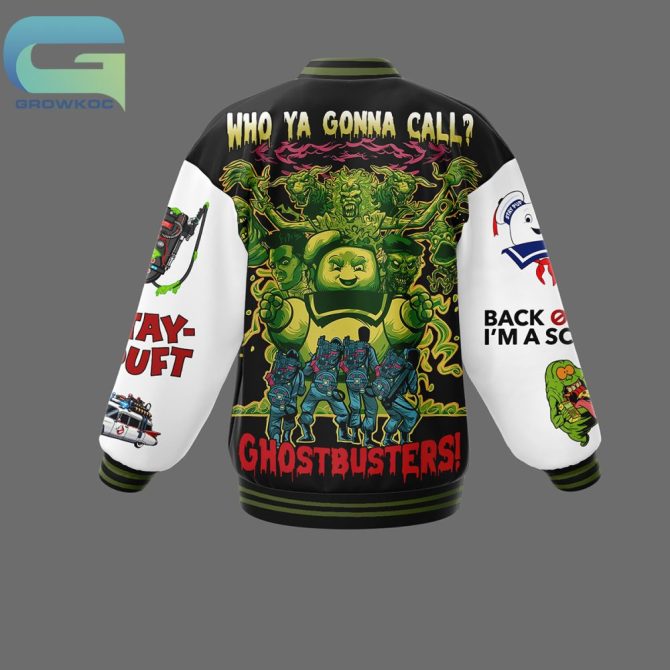 Ghostbusters Retro Varsity Jacket - Iconic Design, Perfect For Fans & Collectors! - Image 2