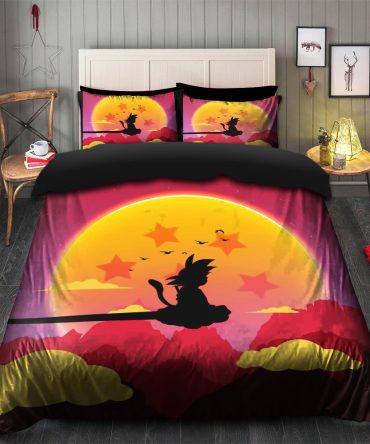 Goku Kid Cloud Bedding Set Duvet Cover And 2 Pillowcases