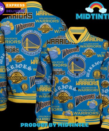Golden State Warriors Bomber Jacket - Vibrant Design, Express Delivery Available!