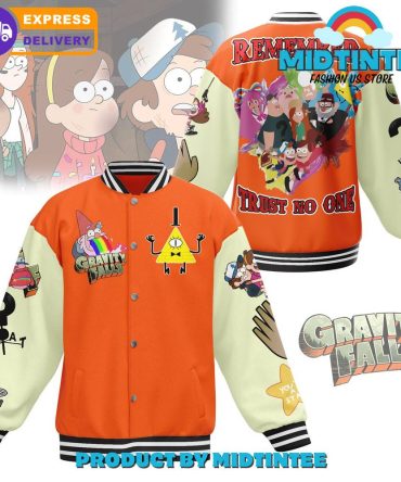 Gravity Falls Themed Varsity Jacket - Vibrant Design, Express Delivery
