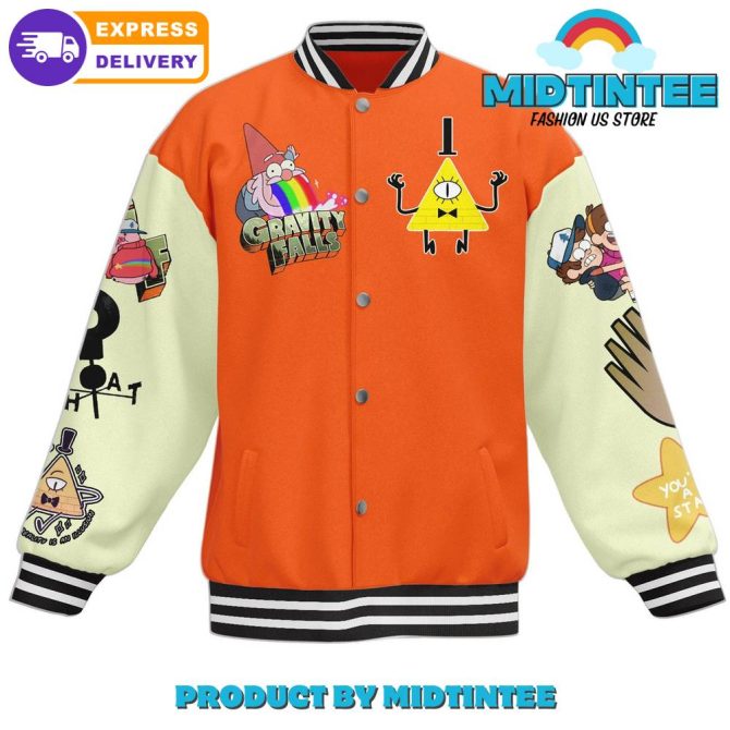 Gravity Falls Themed Varsity Jacket - Vibrant Design, Express Delivery - Image 2