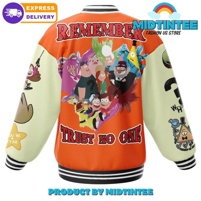 Gravity Falls Themed Varsity Jacket - Vibrant Design, Express Delivery - Image 3