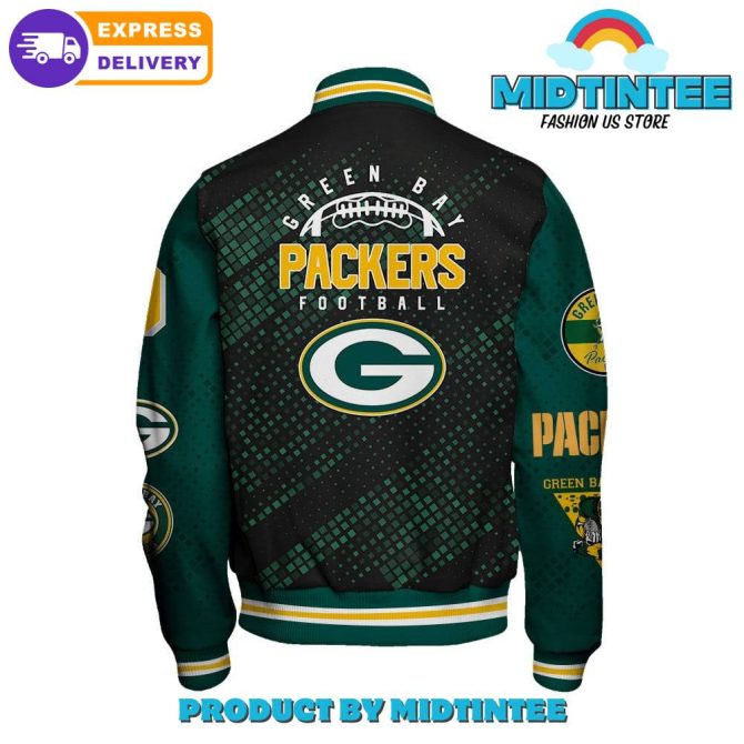 Green Bay Packers 2024 Nfl Pattern Baseball Jacket - Image 3