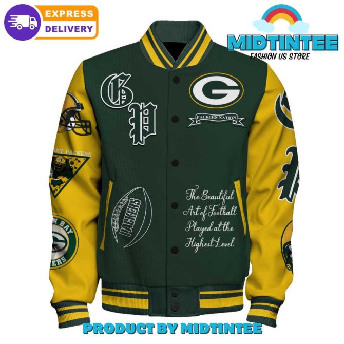 Green Bay Packers Varsity Jacket - Nfl Fan Apparel With Express Delivery - Image 2