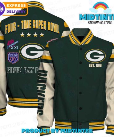 Green Bay Packers Super Bowl Champions Varsity Jacket - Premium Nfl Fan Gear - Fast Shipping!