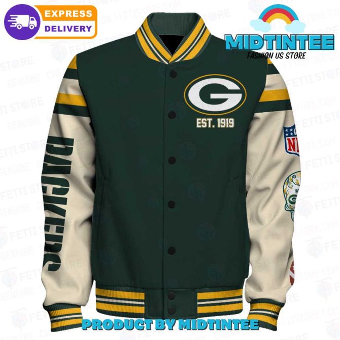 Green Bay Packers Super Bowl Champions Varsity Jacket - Premium Nfl Fan Gear - Fast Shipping! - Image 2