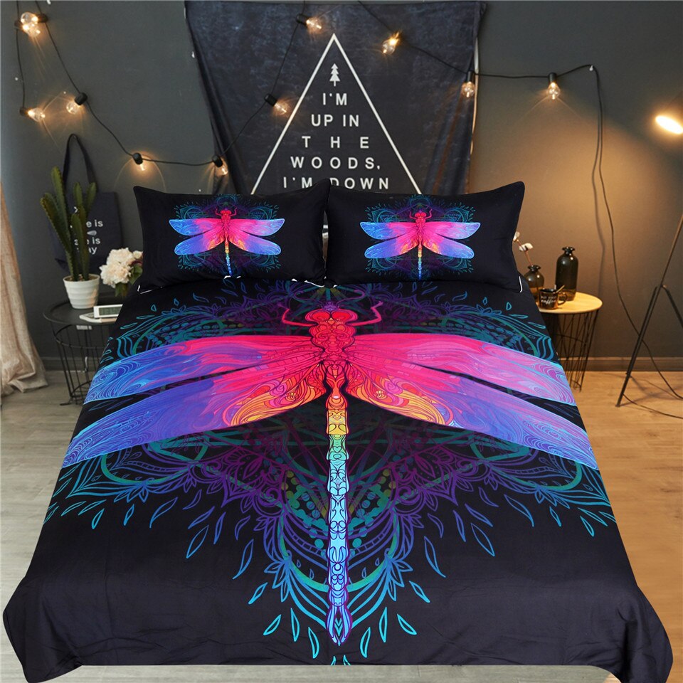 Sleepwish Dragonfly Art Bedding Set Duvet Cover And 2 Pillowcases