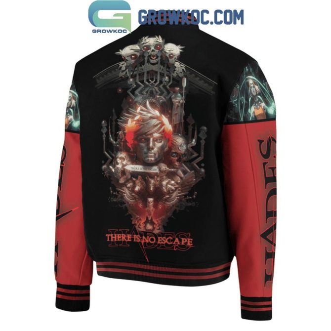Hades Game-Themed Varsity Jacket - Stylish Black & Red Retro Design For Fans - Image 3
