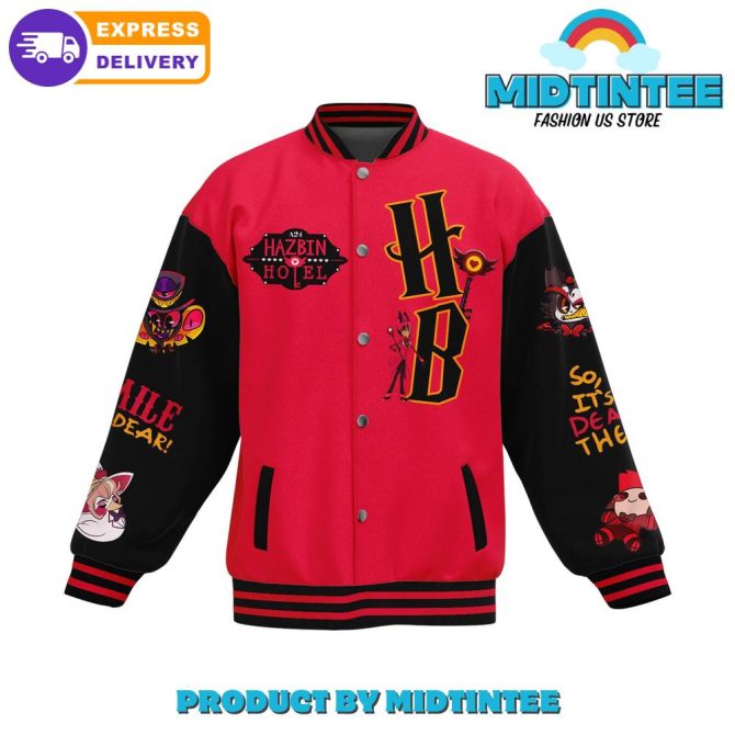 Hazbin Hotel Tv Series Baseball Jacket - Image 2