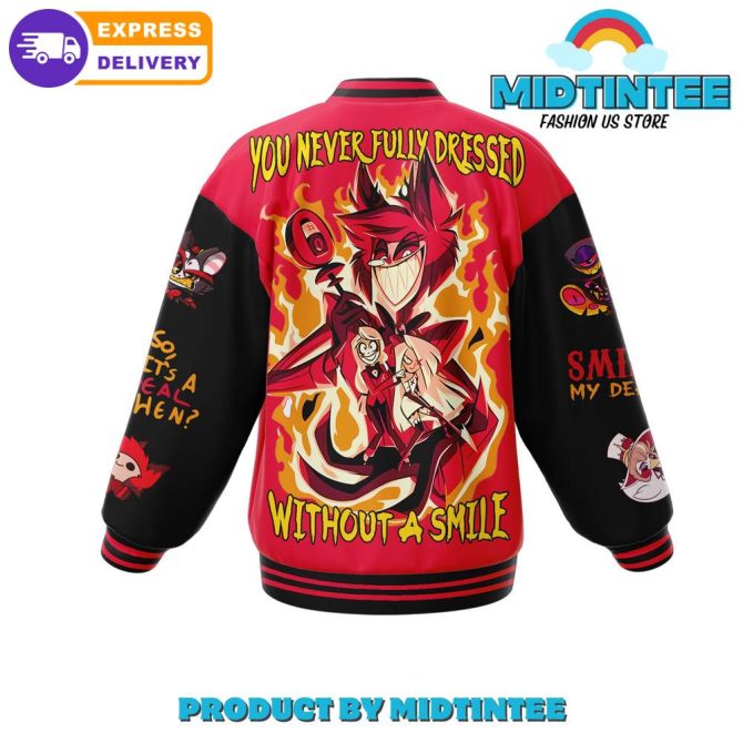 Hazbin Hotel Tv Series Baseball Jacket - Image 3