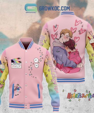 Heartstopper Varsity Jacket - Cute Pink & Pastel Colors, Cozy & Stylish Design For Fans