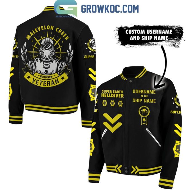 Customizable Helldiver Veteran Jacket - Add Your Username & Ship Name - Unique Gamer Gift