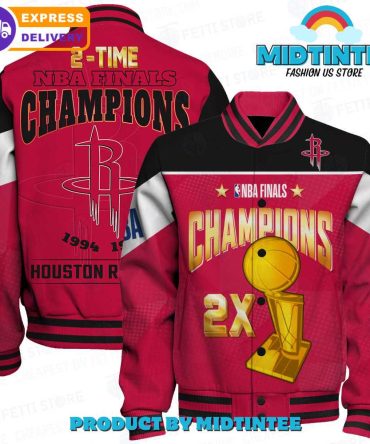 2X Nba Finals Champions Jacket - Houston Rockets 1994-1995 - Limited Edition Fan Gear