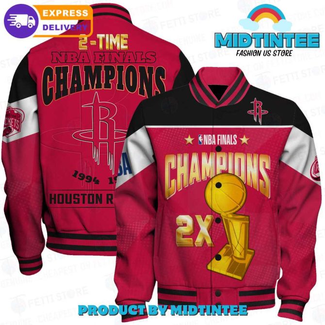 2X Nba Finals Champions Jacket - Houston Rockets 1994-1995 - Limited Edition Fan Gear