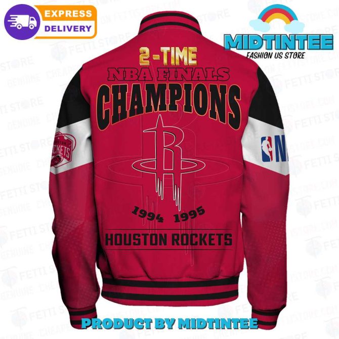2X Nba Finals Champions Jacket - Houston Rockets 1994-1995 - Limited Edition Fan Gear - Image 3