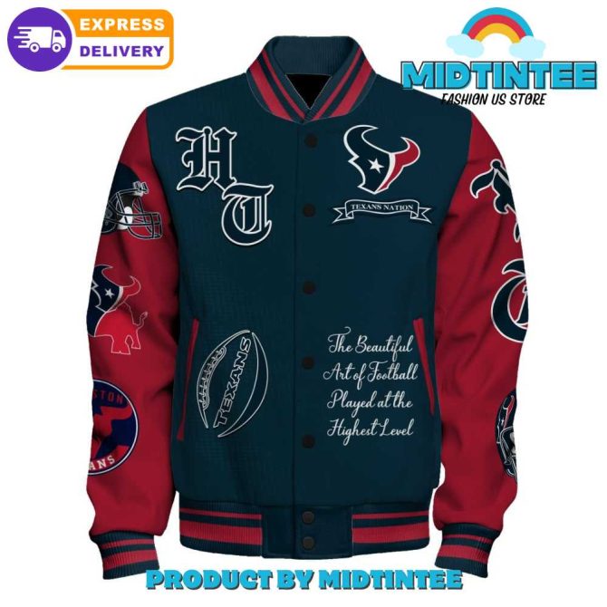 Exclusive Houston Texans Varsity Jacket - Stylish Game Day Gear For Fans , Fast Delivery - Image 2
