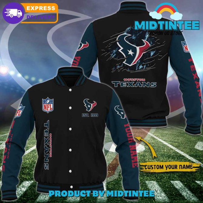 Customizable Houston Texans Varsity Jacket – Nfl Fan Gear With Express Delivery