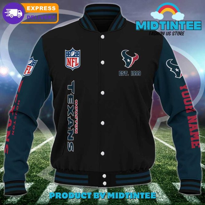 Customizable Houston Texans Varsity Jacket – Nfl Fan Gear With Express Delivery - Image 2