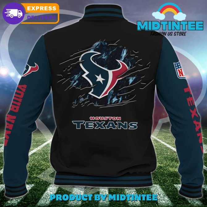 Customizable Houston Texans Varsity Jacket – Nfl Fan Gear With Express Delivery - Image 3