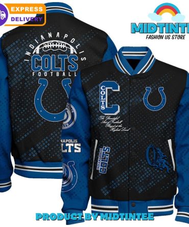 Indianapolis Colts 2024 Nfl Pattern Baseball Jacket