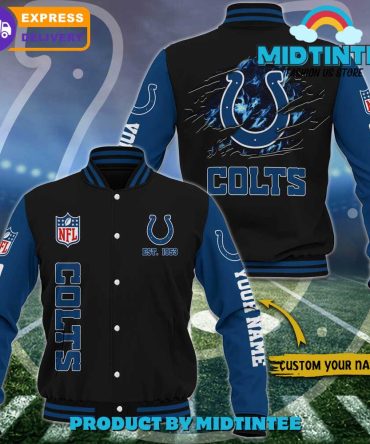 Custom Colts Varsity Jacket - Personalized Nfl Fan Gear, Fast Shipping!