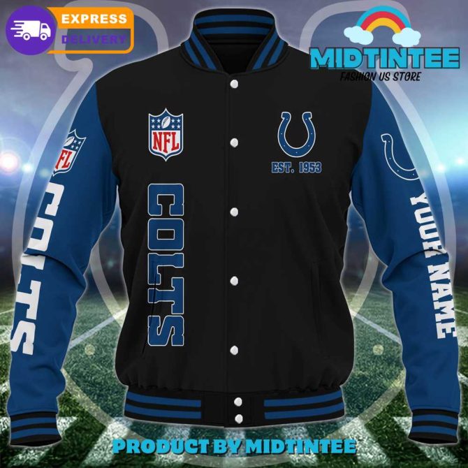 Custom Colts Varsity Jacket - Personalized Nfl Fan Gear, Fast Shipping! - Image 2