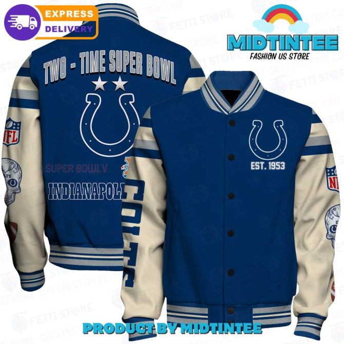 Indianapolis Colts Super Bowl Varsity Jacket - Authentic Nfl Fan Gear, Fast Delivery!