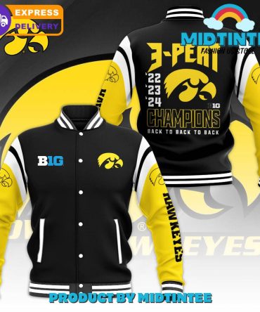 Iowa Hawkeyes Women Basketball Champions Baseball Jacket