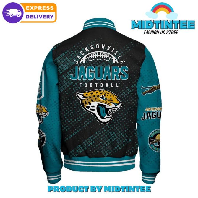 Jacksonville Jaguars 2024 Nfl Pattern Baseball Jacket - Image 3
