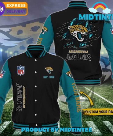 Custom Jacksonville Jaguars Varsity Jacket - Personalized Nfl Fan Gear, Fast Shipping!