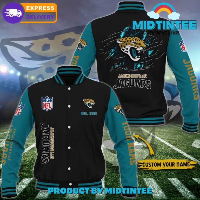 Custom Jacksonville Jaguars Varsity Jacket - Personalized Nfl Fan Gear, Fast Shipping!