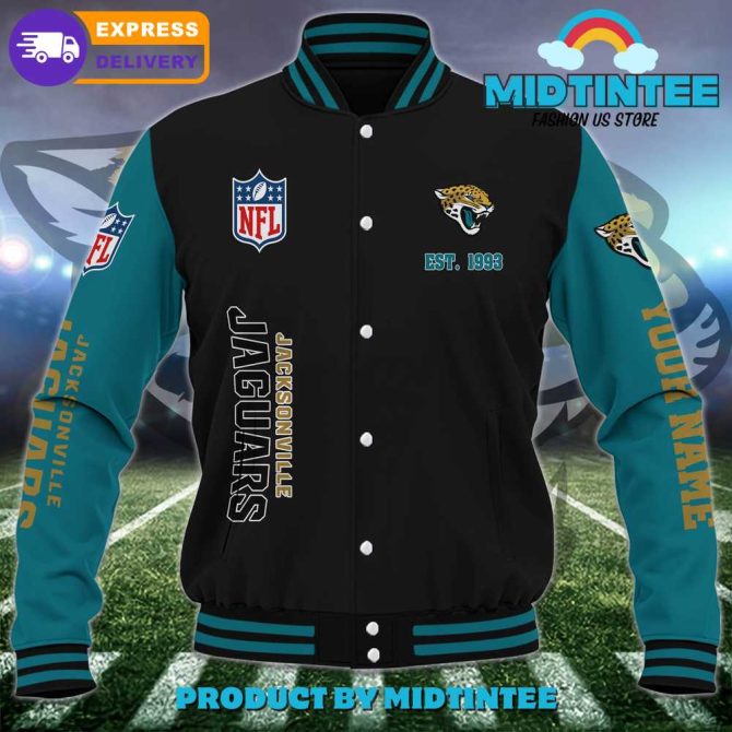Custom Jacksonville Jaguars Varsity Jacket - Personalized Nfl Fan Gear, Fast Shipping! - Image 2