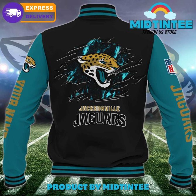 Custom Jacksonville Jaguars Varsity Jacket - Personalized Nfl Fan Gear, Fast Shipping! - Image 3