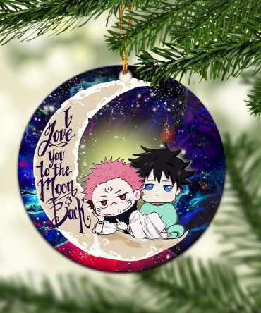 Jujutsu Kaisen Gojo Sakuna Love You To The Moon Galaxy Ceramic Circle Ornament Perfect Gift For Christmas Holiday
