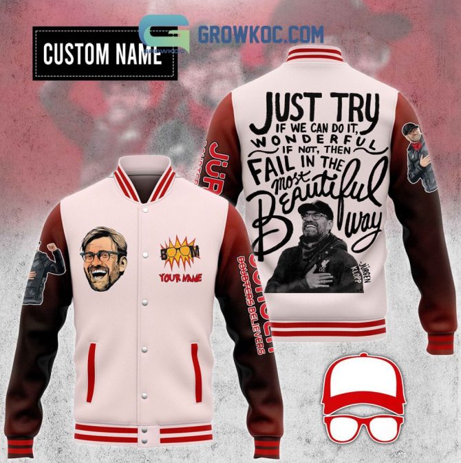 Customizable Jurgen Kloop Varsity Jacket – Unique Graphic Design & Personalized Name