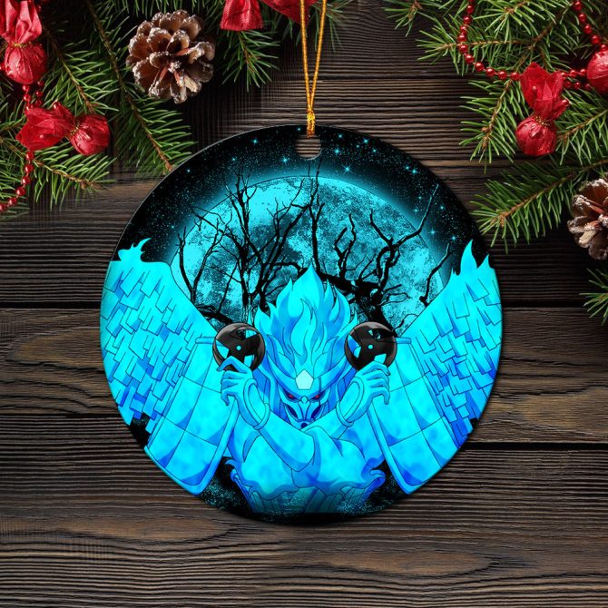 Kakashi Perfect Susano Moonlight Ceramic Circle Ornament Perfect Gift For Christmas Holiday - Image 2