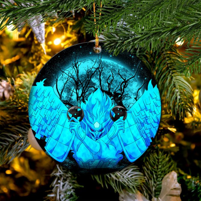 Kakashi Perfect Susano Moonlight Ceramic Circle Ornament Perfect Gift For Christmas Holiday