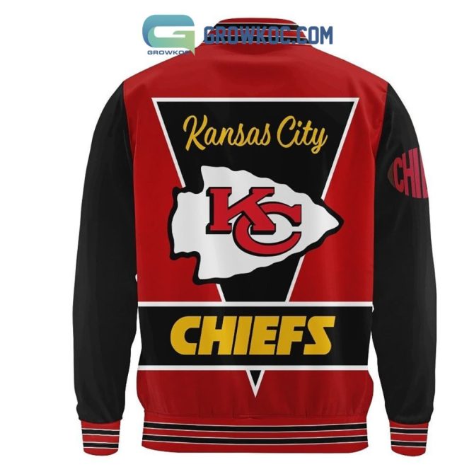 Kansas City Chiefs Varsity Jacket - Official Nfl Fan Gear, Red & Black, Sizes S-Xxl - Image 3