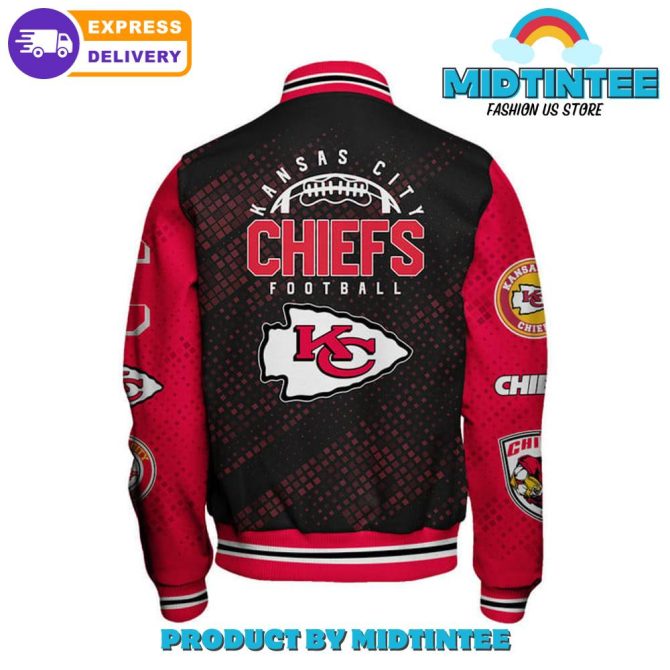 Kansas City Chiefs 2024 Nfl Pattern Baseball Jacket - Image 3