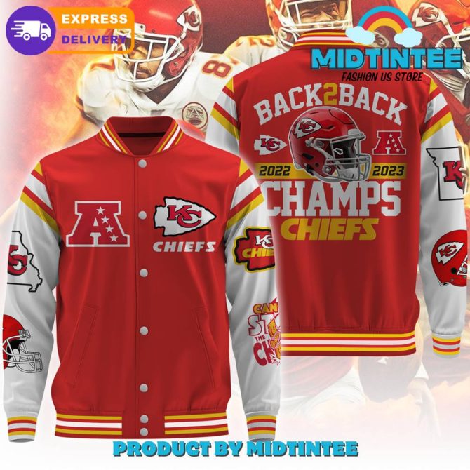 Chiefs Back2Back Champs Jacket 2022-2023 – Limited Edition Varsity Style, Fast Shipping