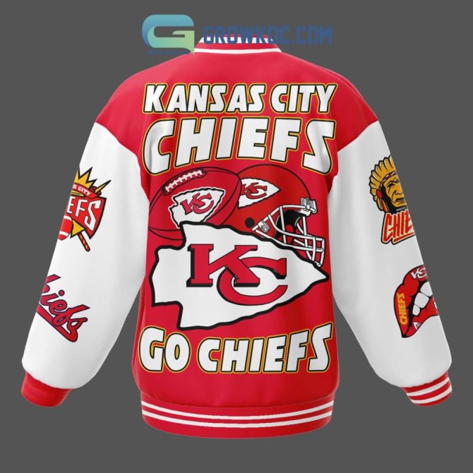 Kansas City Chiefs Varsity Jacket - Bold Red & White Fan Gear For Game Day - Image 2