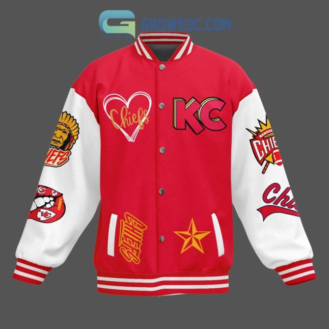 Kansas City Chiefs Varsity Jacket - Bold Red & White Fan Gear For Game Day - Image 3